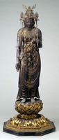 Wooden statue of Avalokiteshvara Bodhisattvaimage