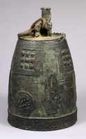 Bronze Bell with Inscription of Year Chengan 6 in goldimage