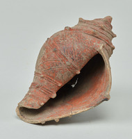 Spiral-shell shaped earthenware / Footprint-earthenwareimage