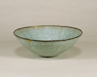 Celadon porcelain flower bowlimage